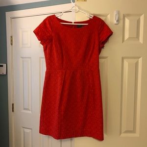 Taylor orange shift dress